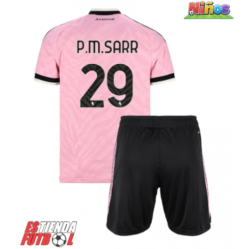 Juventus Pape Matar Sarr #29 Segunda Equipación Niños 2026-27 Manga Corta (+ Pantalones cortos)